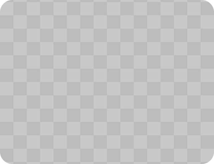 Light gray rounded rectangle with a transparent checkerboard background