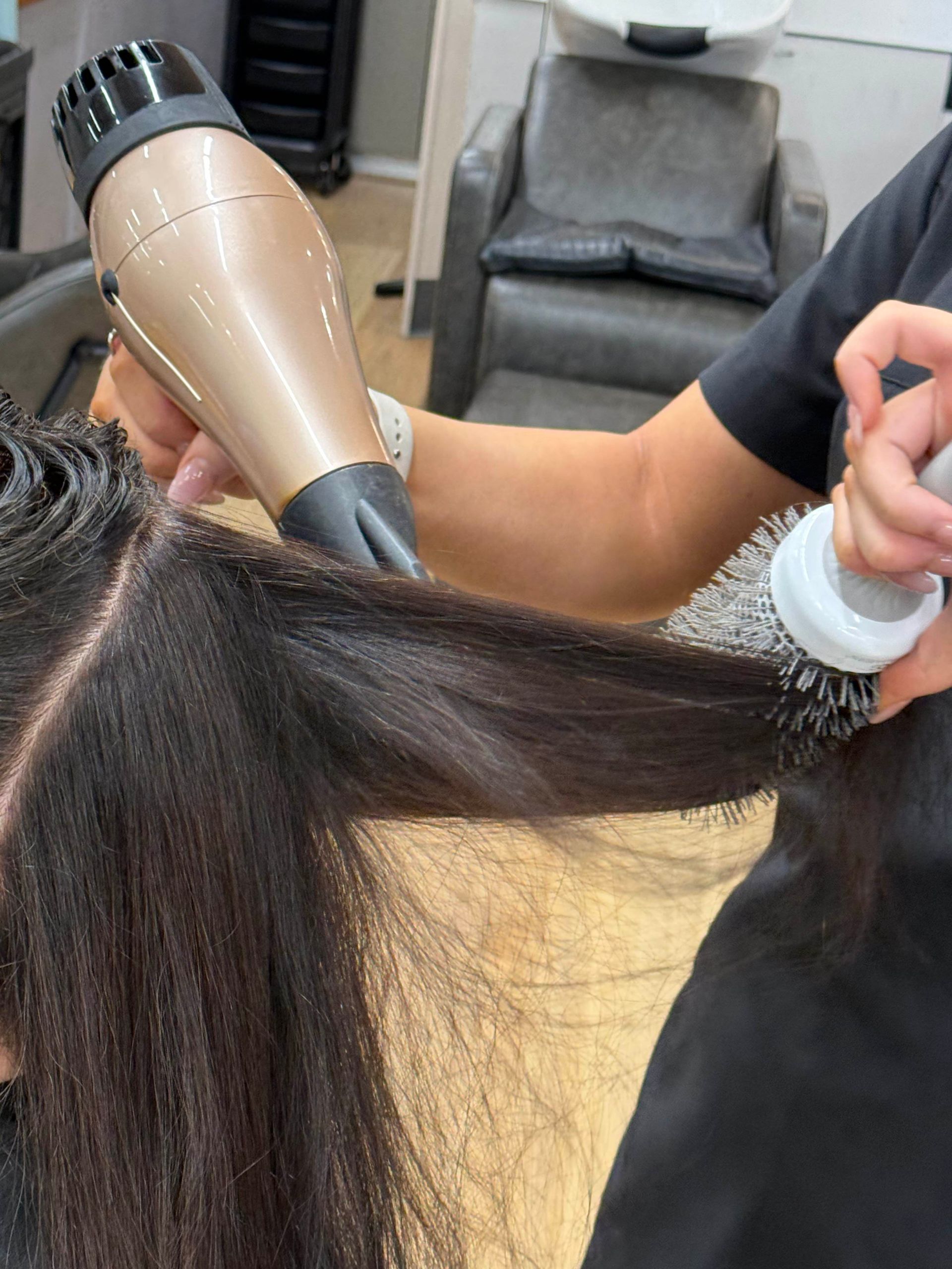 Back View of A Person with Long Brown Hair — Hair to Impress In Lisarow, NSW
