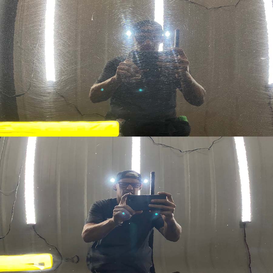 Paint correction on Mercedes