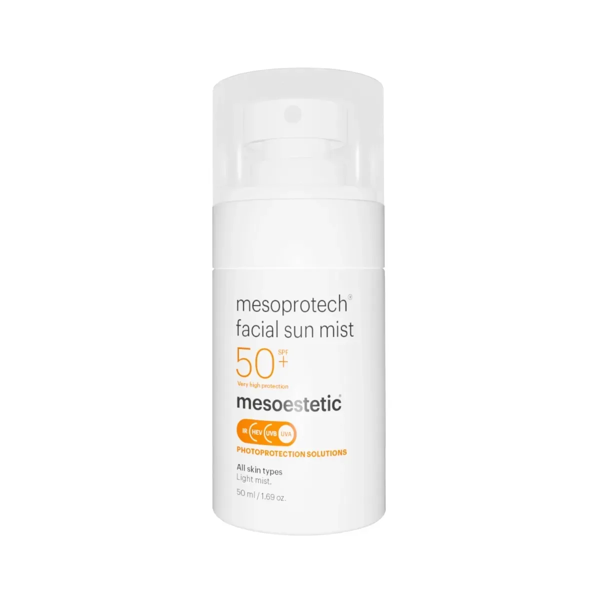 Mesoestetic mesoprotech antiaging facial sun mist 50+