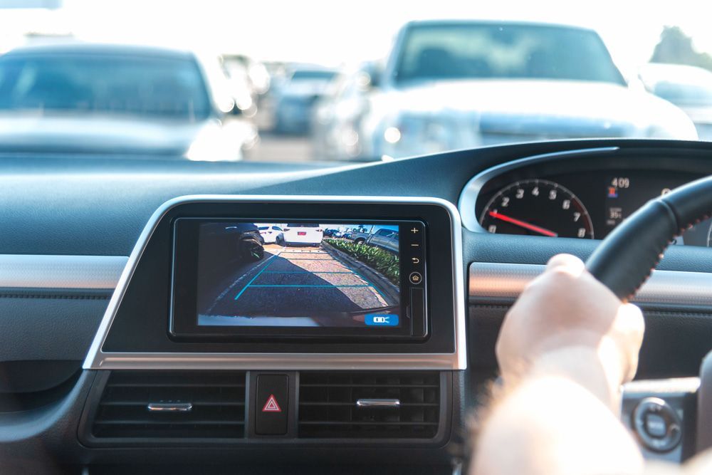 Car Interior Showing a Rearview Camera — Norm Beatty's Auto Electrical Service In Long Jetty, NSW
