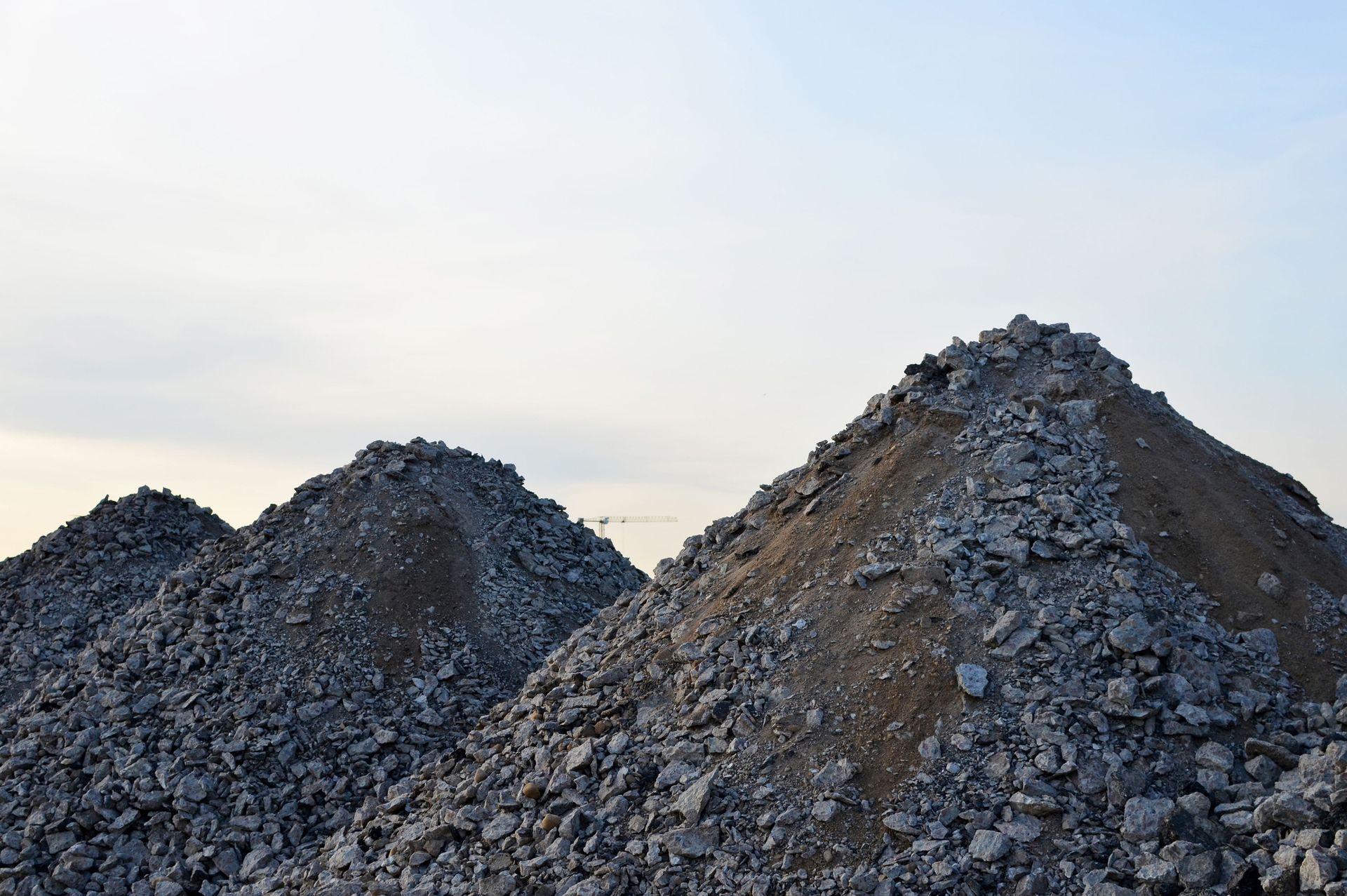 Two piles of rocks are stacked on top of each other. Two piles of rocks are stacked on top of each other.