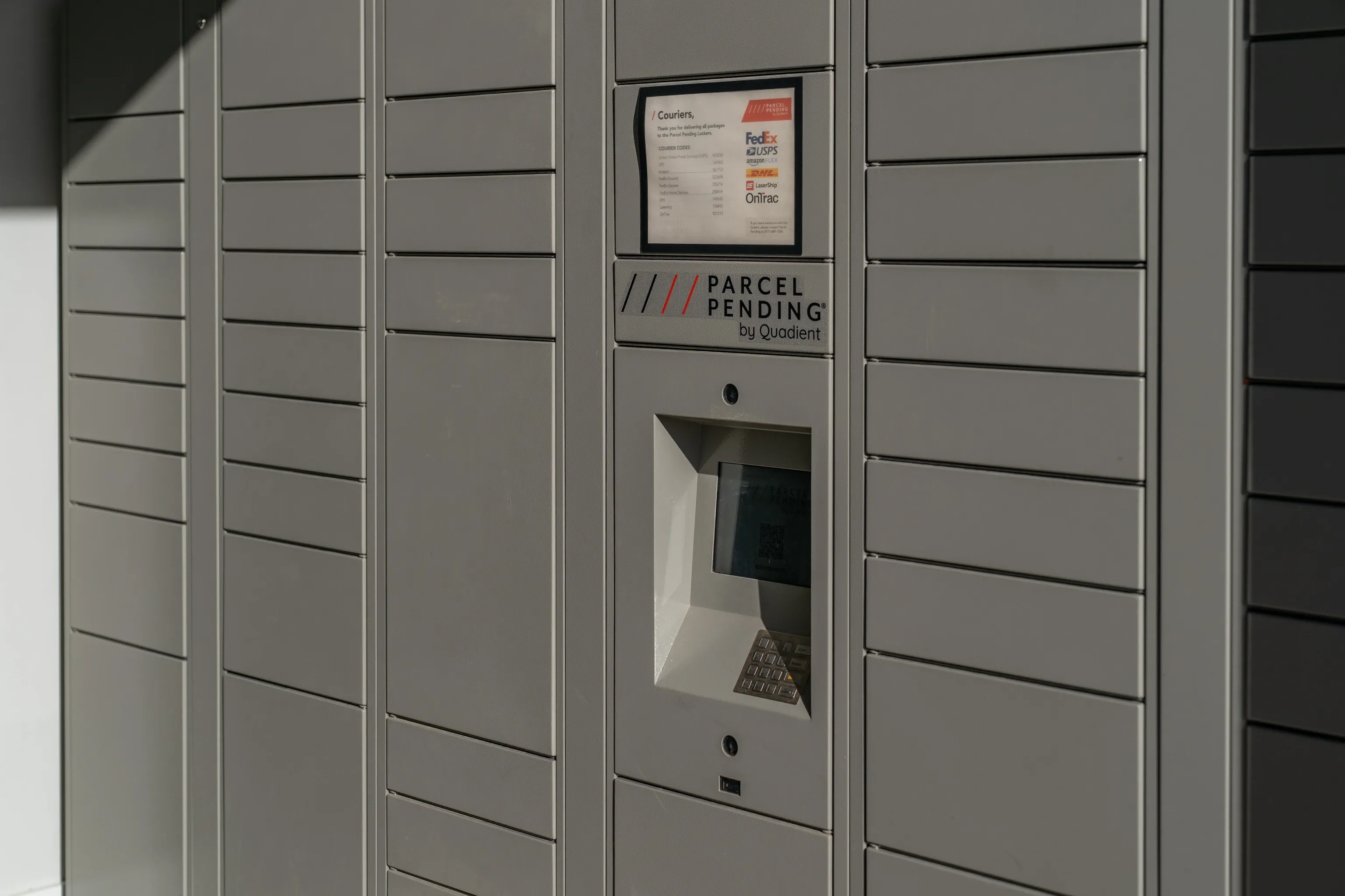 Parcel Pending by Quadient secure package lockers for residents