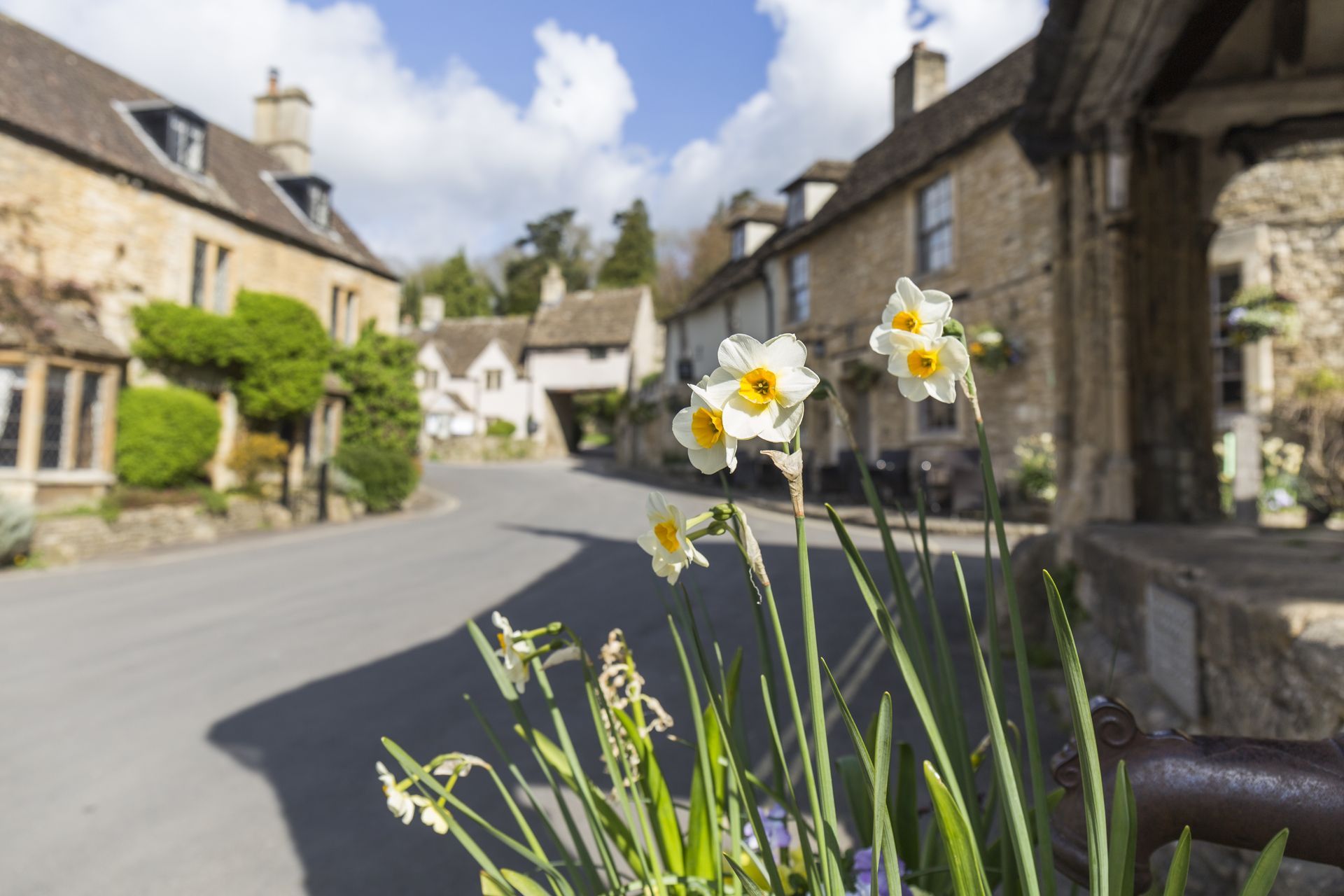 spring-flowers-in-a-charming-village-street-cotswolds
