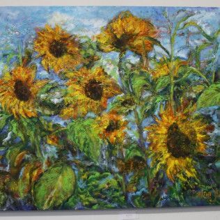 Sunflower painting.