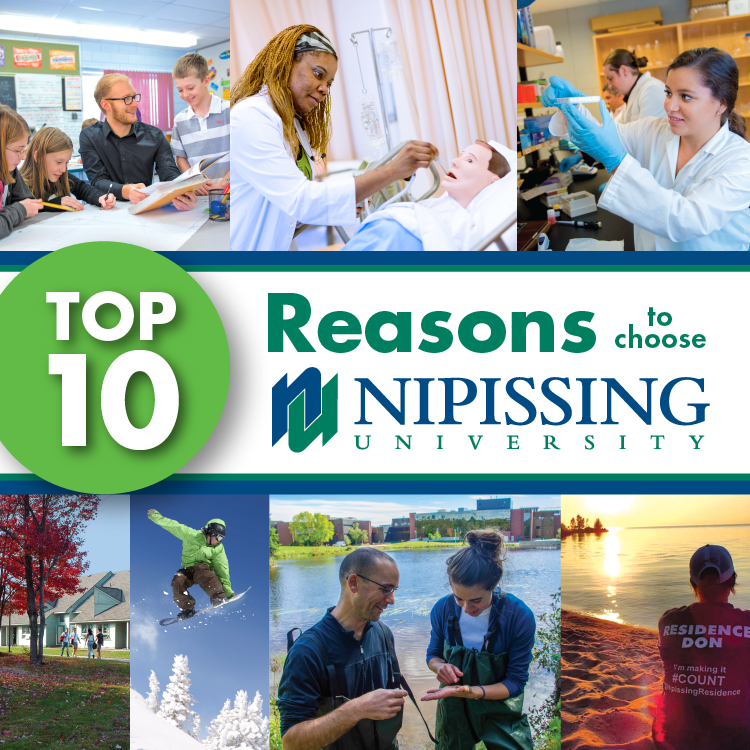 A top 10 reasons to choose nipissing university poster