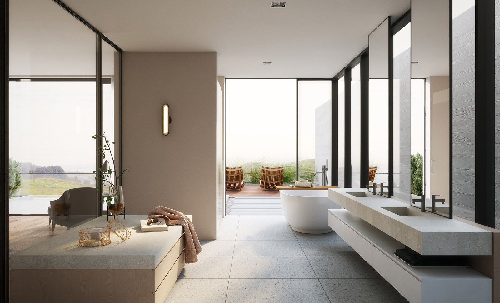 Architekturvisualisierung Badezimmer