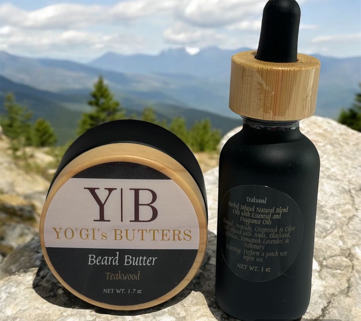 Beard and body set with Teakwood