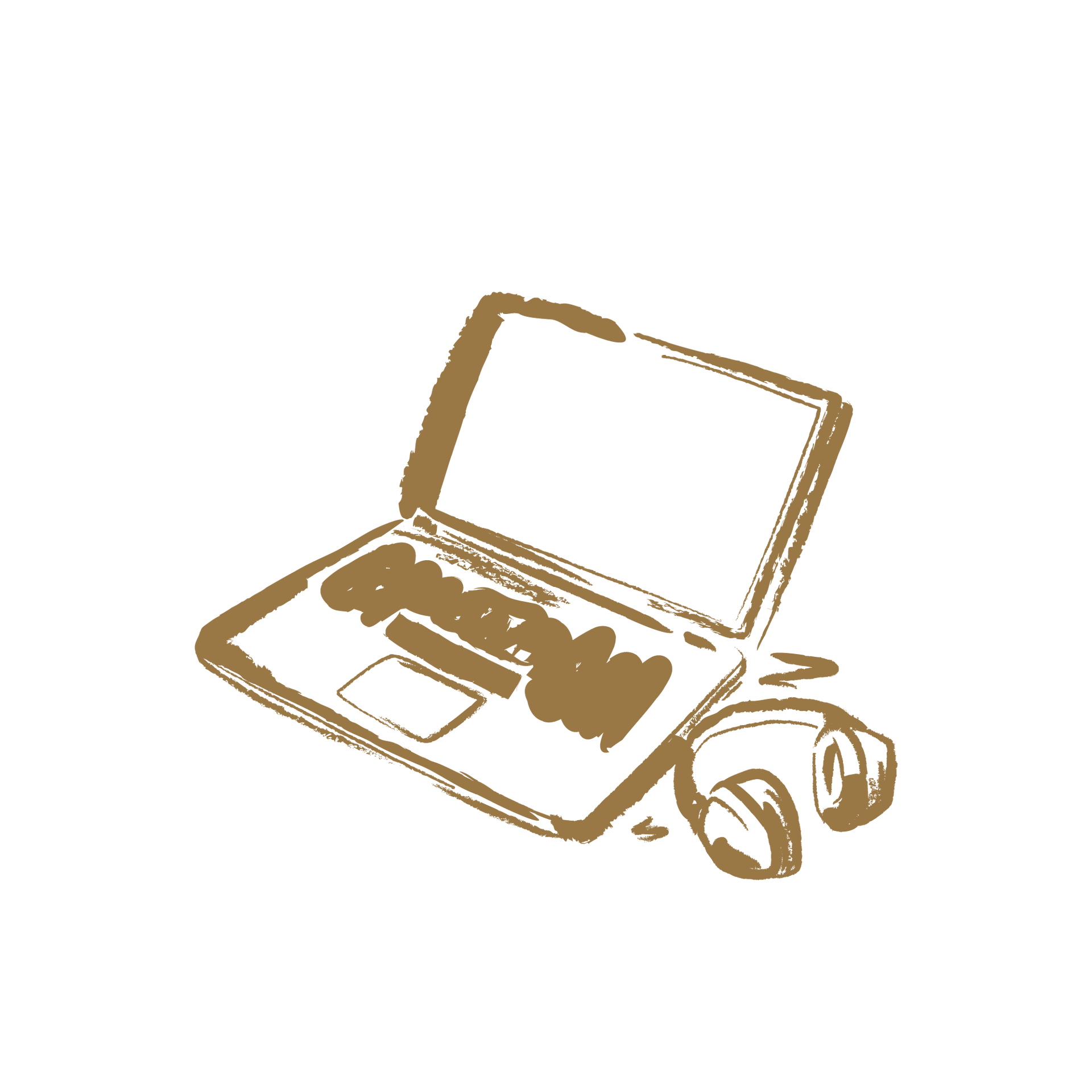 A sketch of a laptop