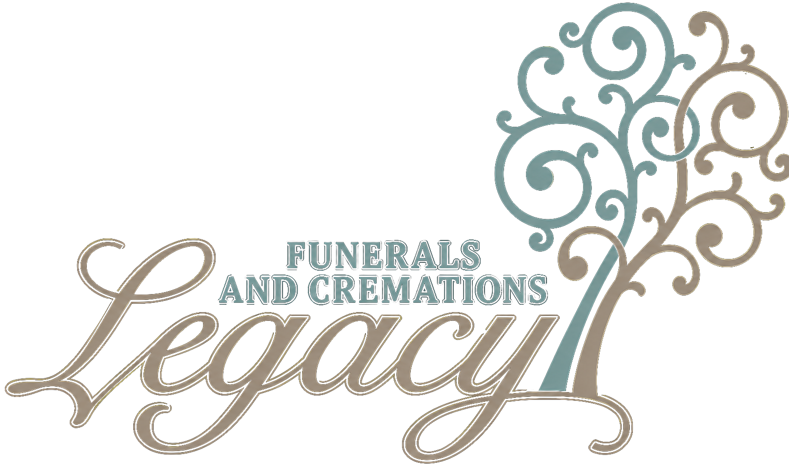 The logo for sample funeral home is shown on a white background.