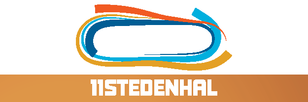 Blauw en oranje logo boven het woord 