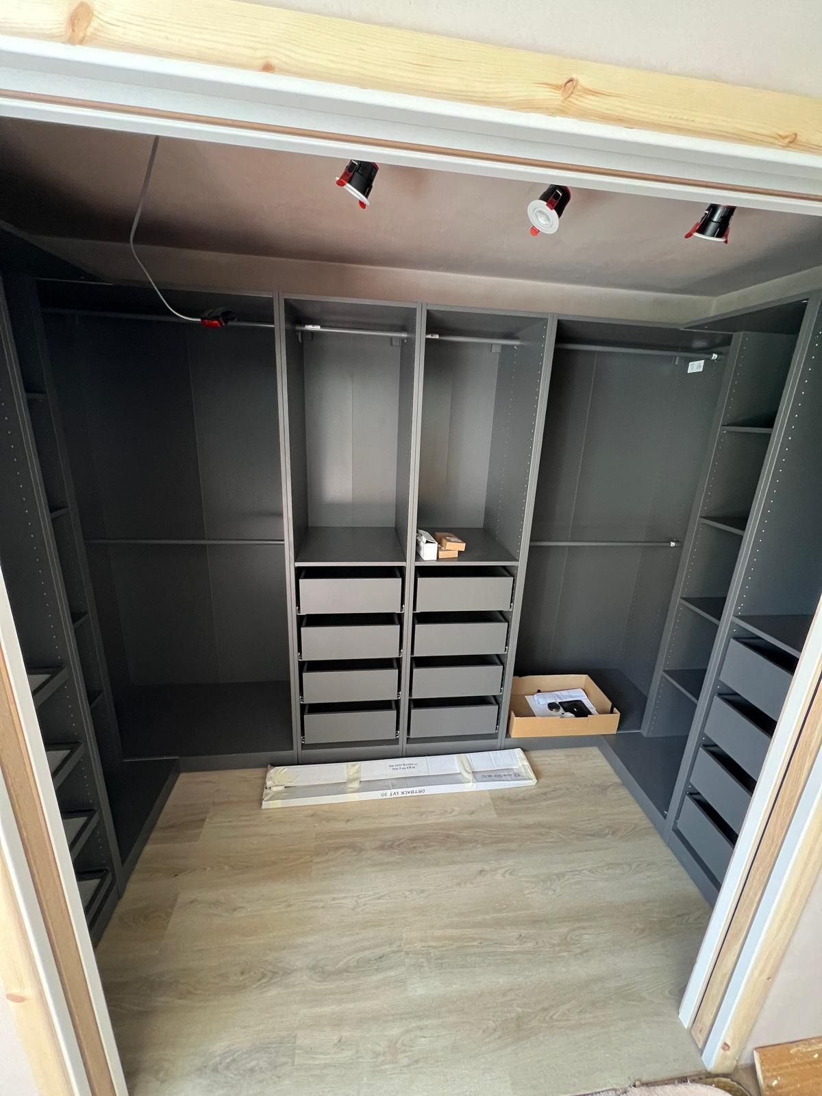 walk in wardrobe to master suite installed in reading