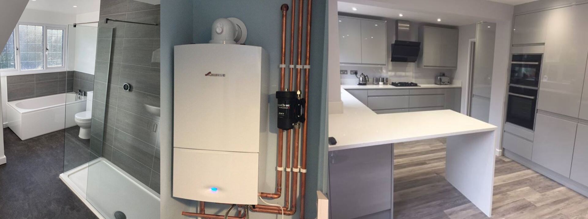 new bathroom boiler kitchen in Reading