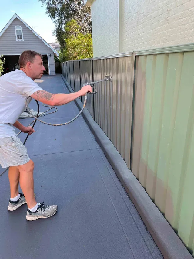 Man Painting The Wall — Penrith, NSW — Bright Spots Painting & Decorating