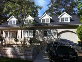 White House With Dark Colored Roof — Penrith, NSW — Bright Spots Painting & Decorating