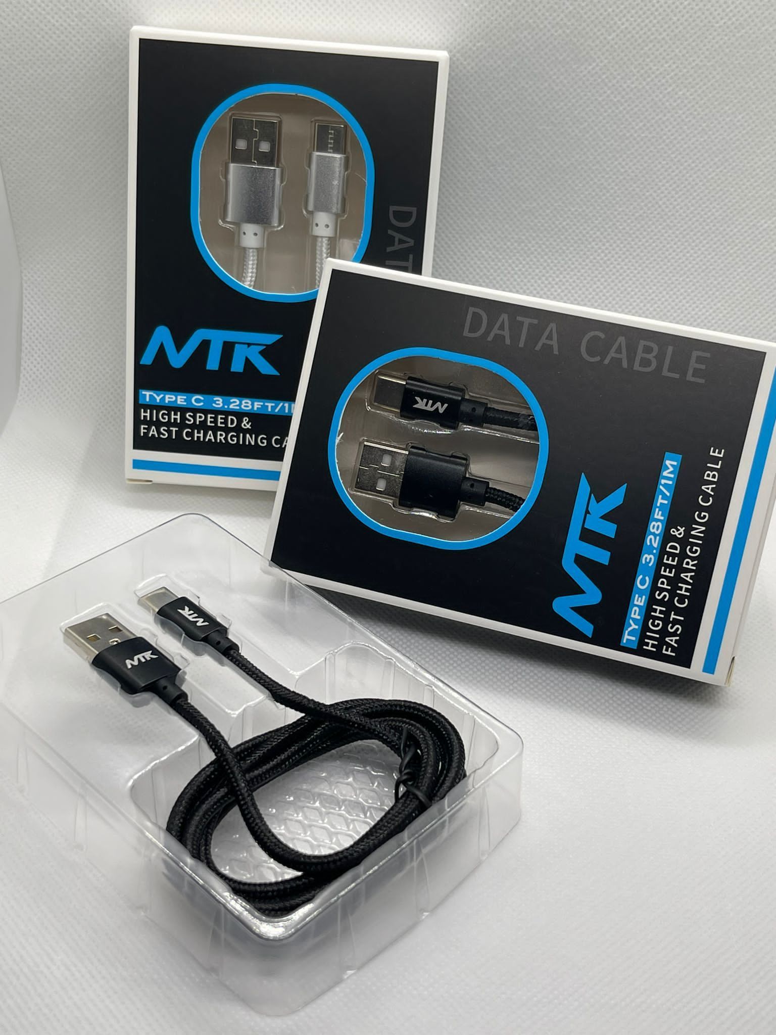 Type C Cable( Braided ) 1M 2.4A  Fast Charge