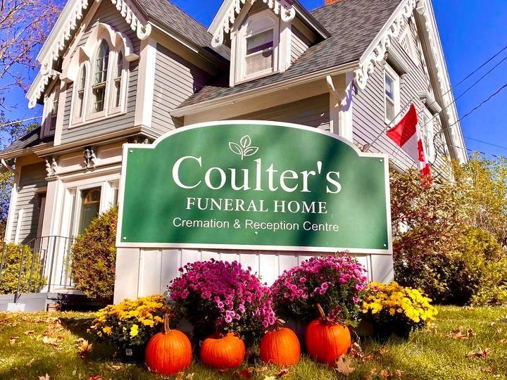Exterior view of Coulter's Funeral Home in Tatamagouche, Nova Scotia