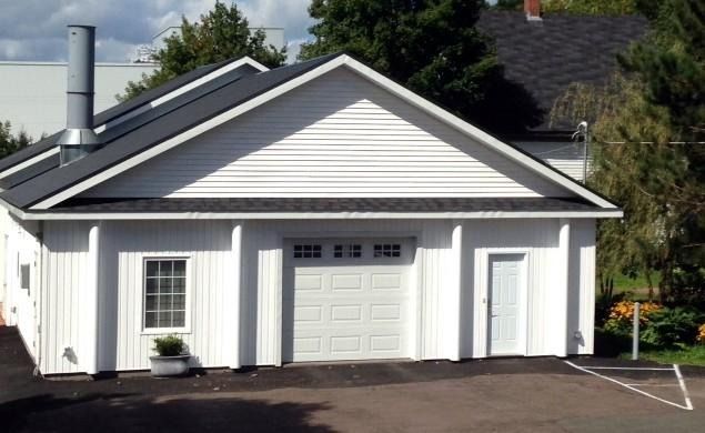 Exterior view of MacDiarmid's Crematorium in Nova Scotia