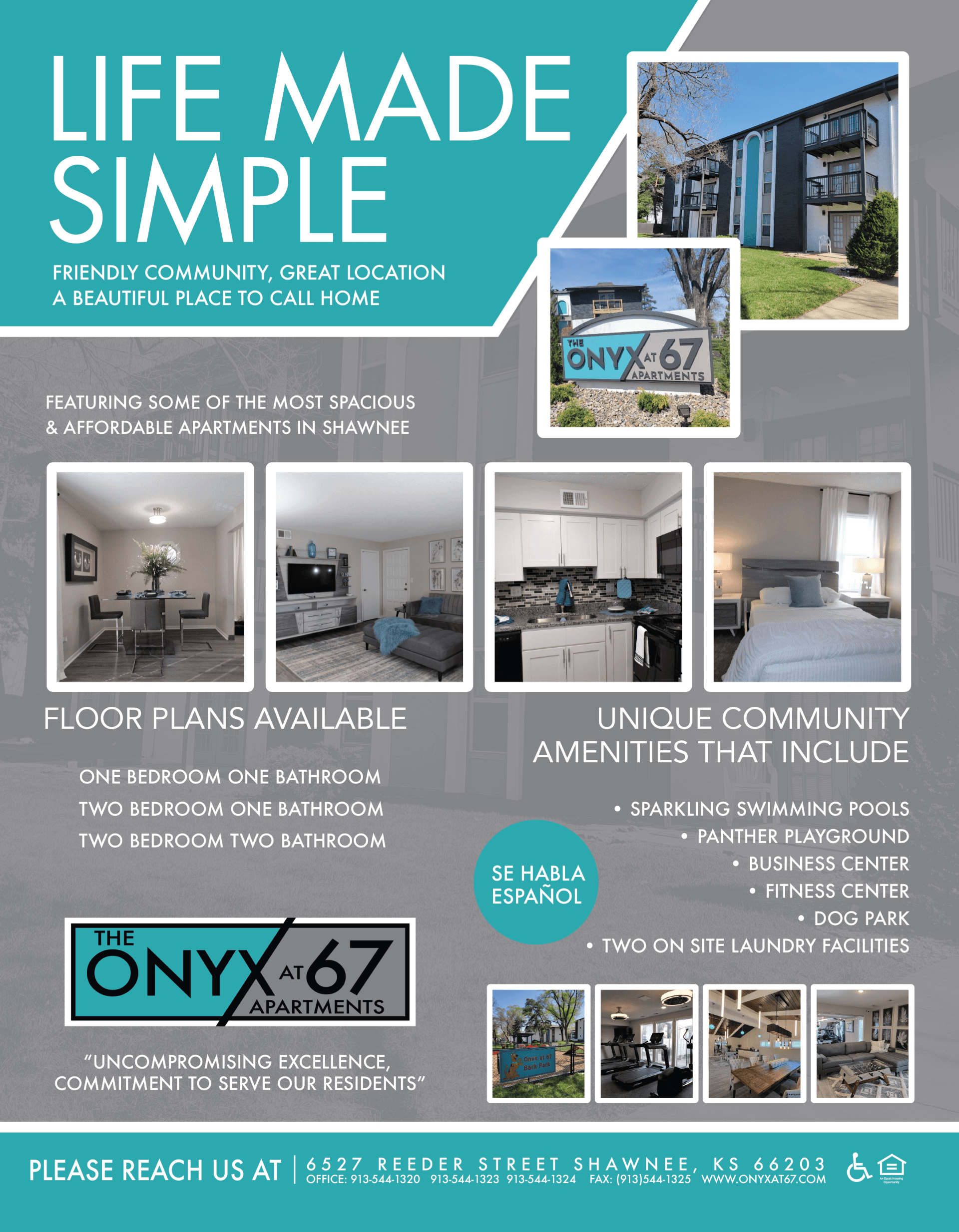 Floor Plans The Onyx at 67 Apartments
