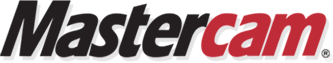 Mastercam logo: black text
