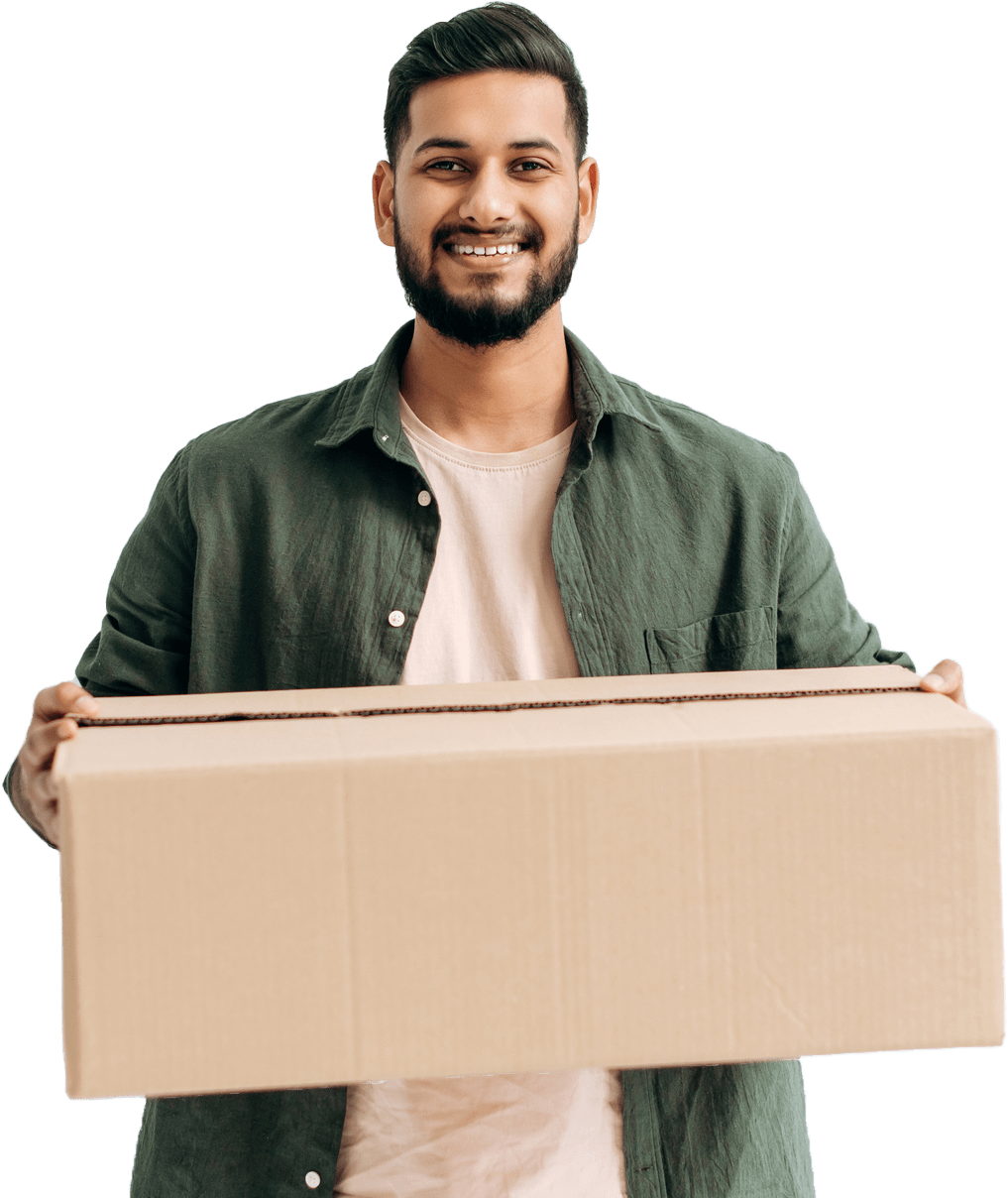 Man Holding a Box — New Bloomfield, PA — Paul's Store-All