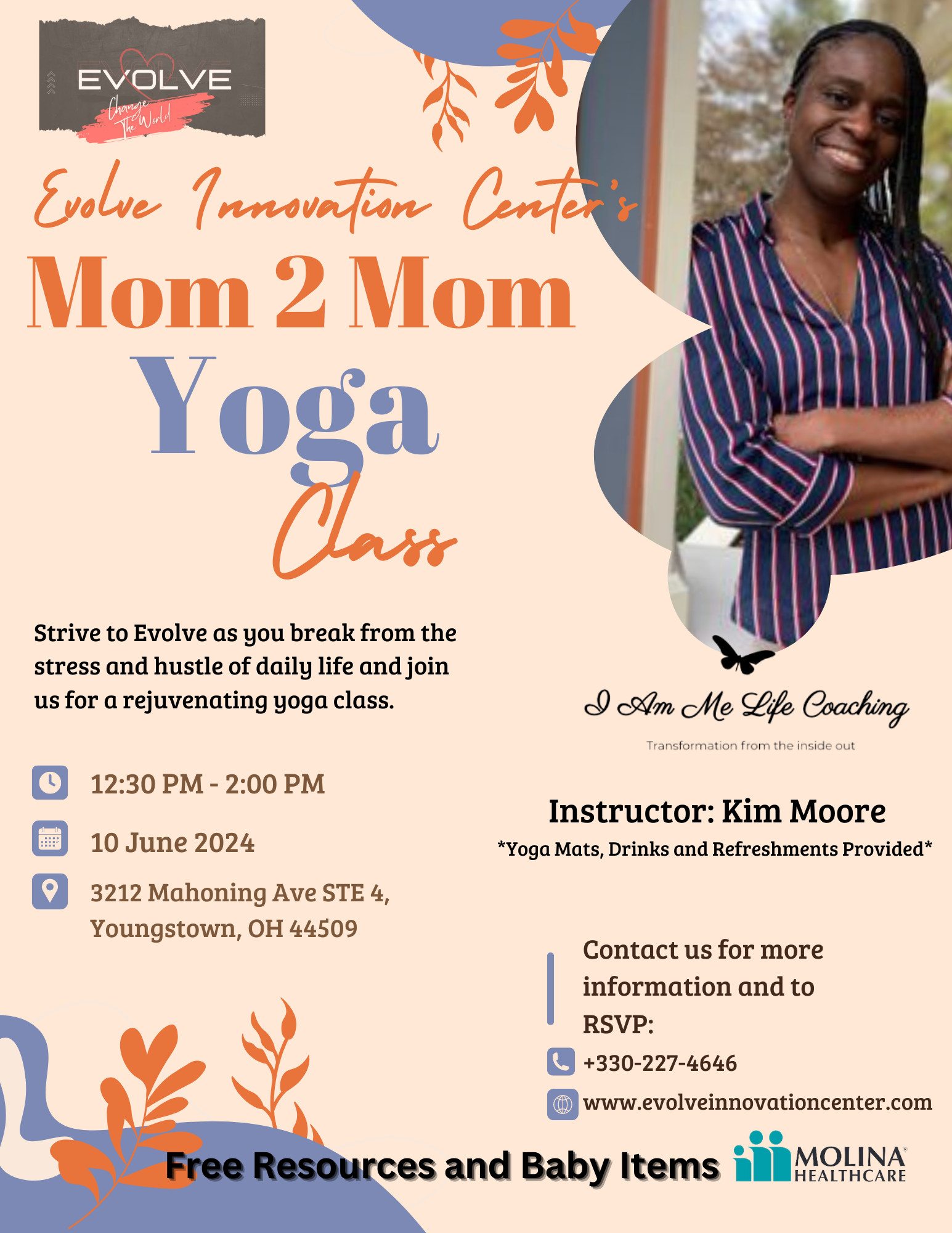 Mom2Mom Yoga at the Evolve Innovation Center