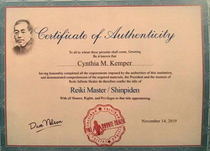 Certificate of Authenticity