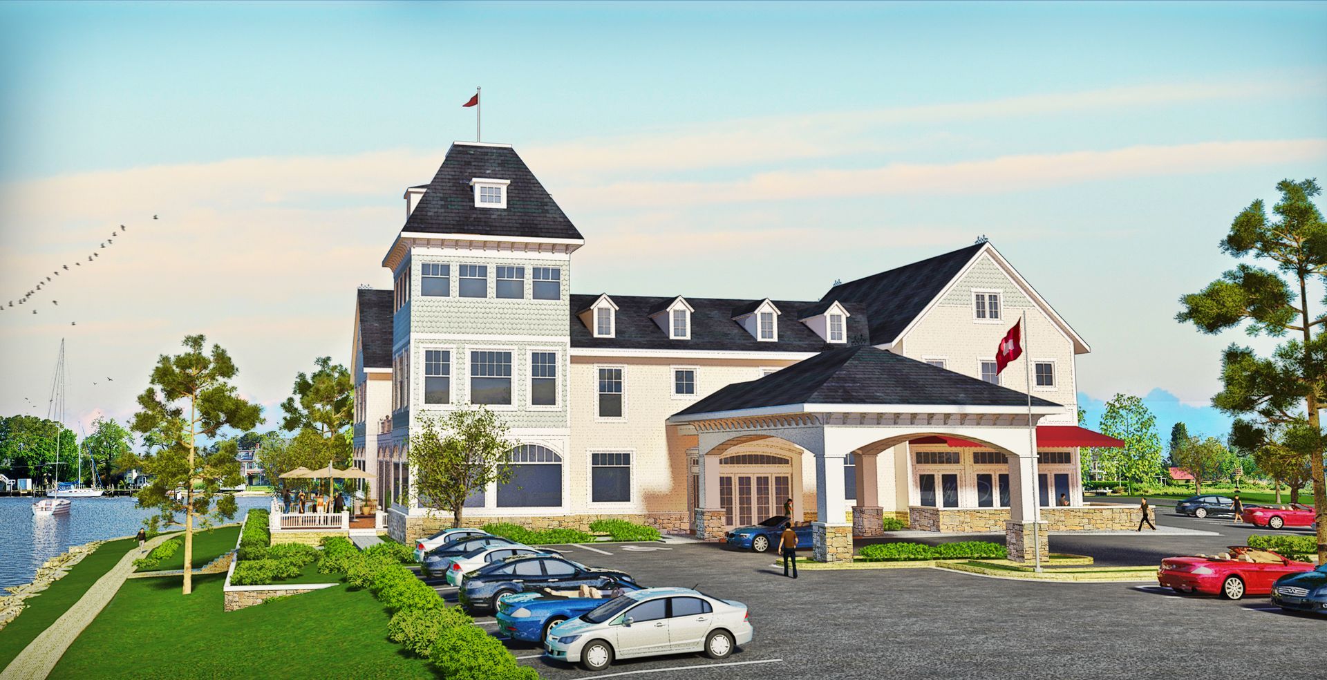 an artist 's impression of the restaurant