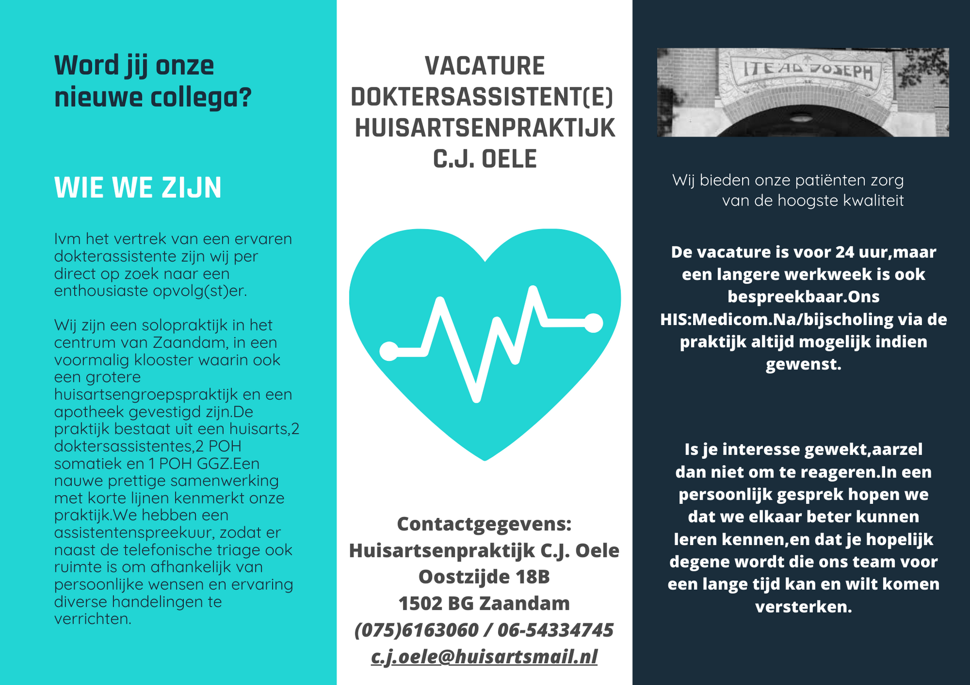 Huisartsenpraktijk C.J. Oele in Zaandam