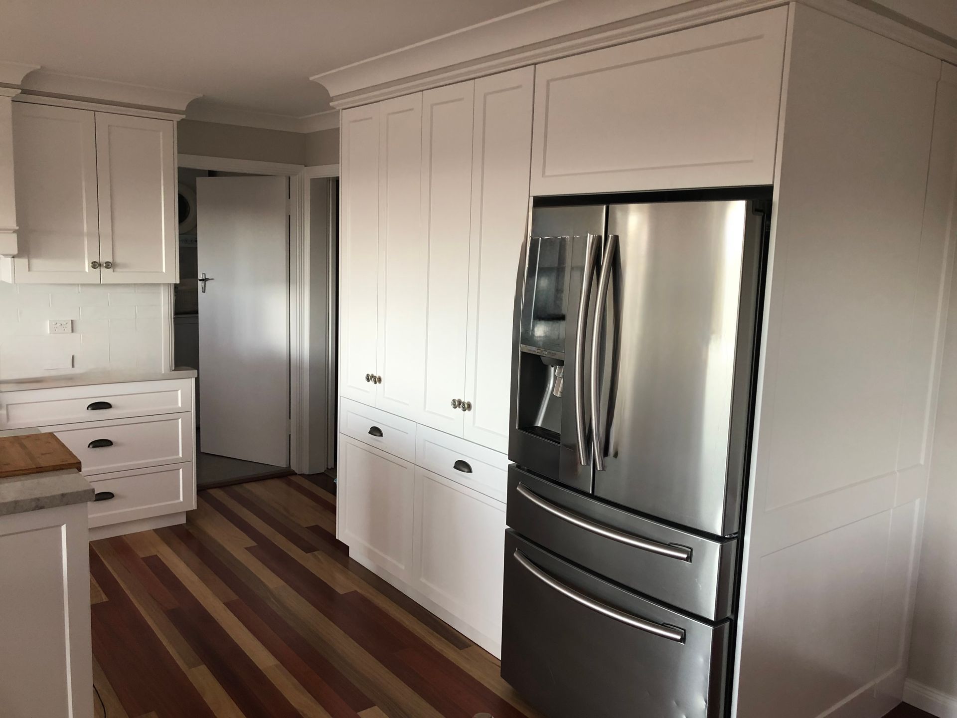 Kitchen Island with stools — Hey Presto Kitchens & Renovations in Armidale, NSW