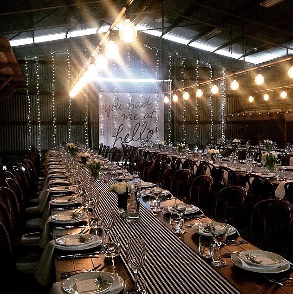 Elegant Wedding Table Setup With Pendent Lights — Wedding & Event Hire In Mullumbimby, NSW