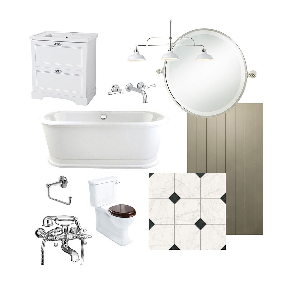 A bathroom with a bathtub a toilet and a mirror