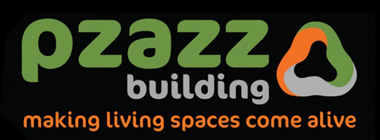 A piazza building logo that says making living spaces come alive