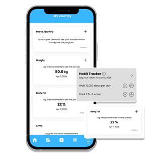 A cell phone with a habit tracker app on it.