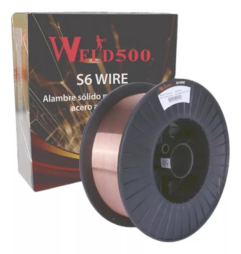 WELD 500 S6 WIRE ALAMBRE SOLIDO PARA SOLDADURA ACERO AL CARBONO