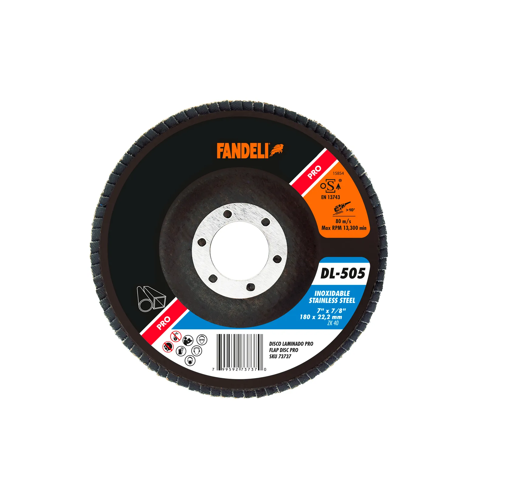 DISCO LAMINADO 7 G-40 FANDELI