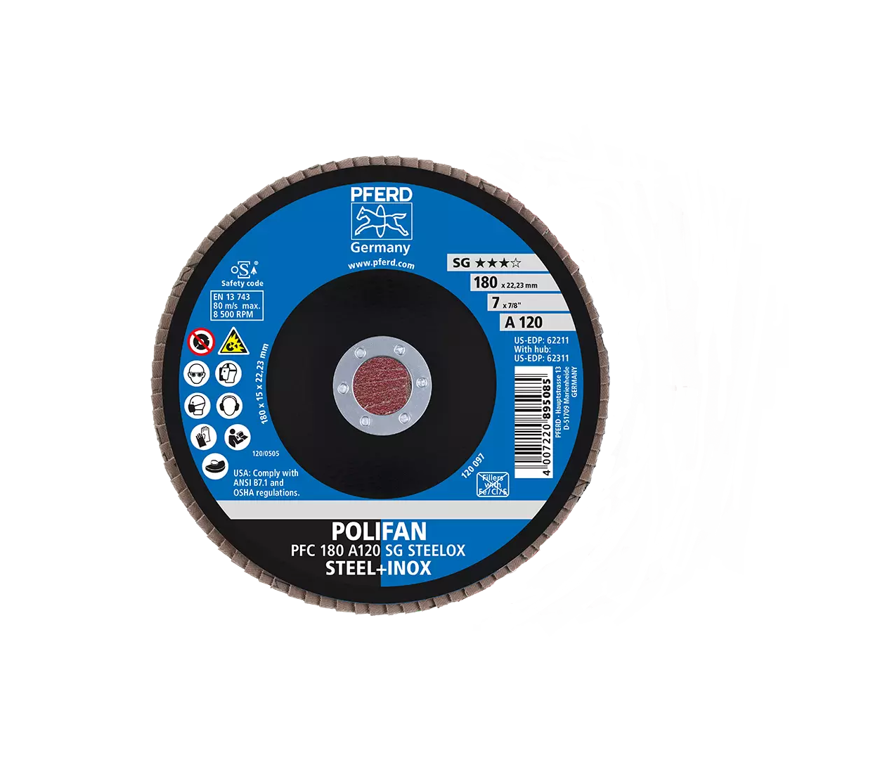 DISCO LAMINADO 4 1/2 G-60 PFERD