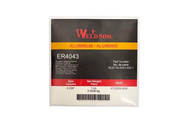 MICRO ALAMBRE ALUMINIO 4043 .035 1LB WELD500