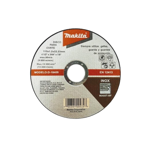 DISCO ABRASIVO PARA CORTE INOXIDABLE 7