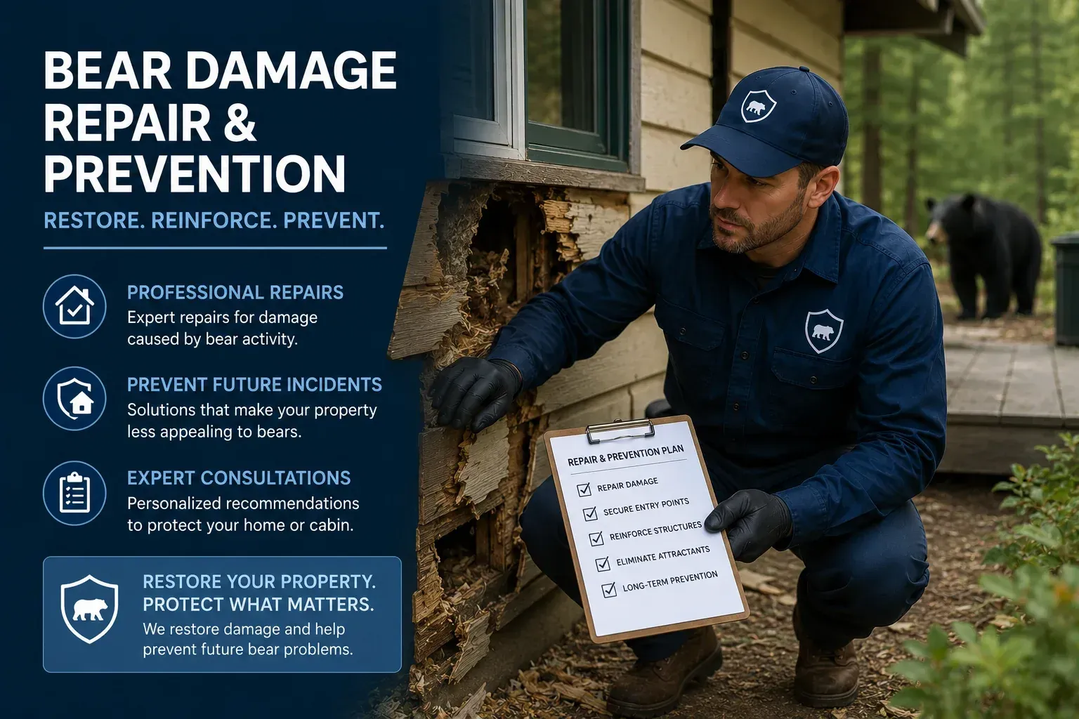 Bear Damage Repair in Cleveland, GA Bear Damage Repair in Cleveland, GA
