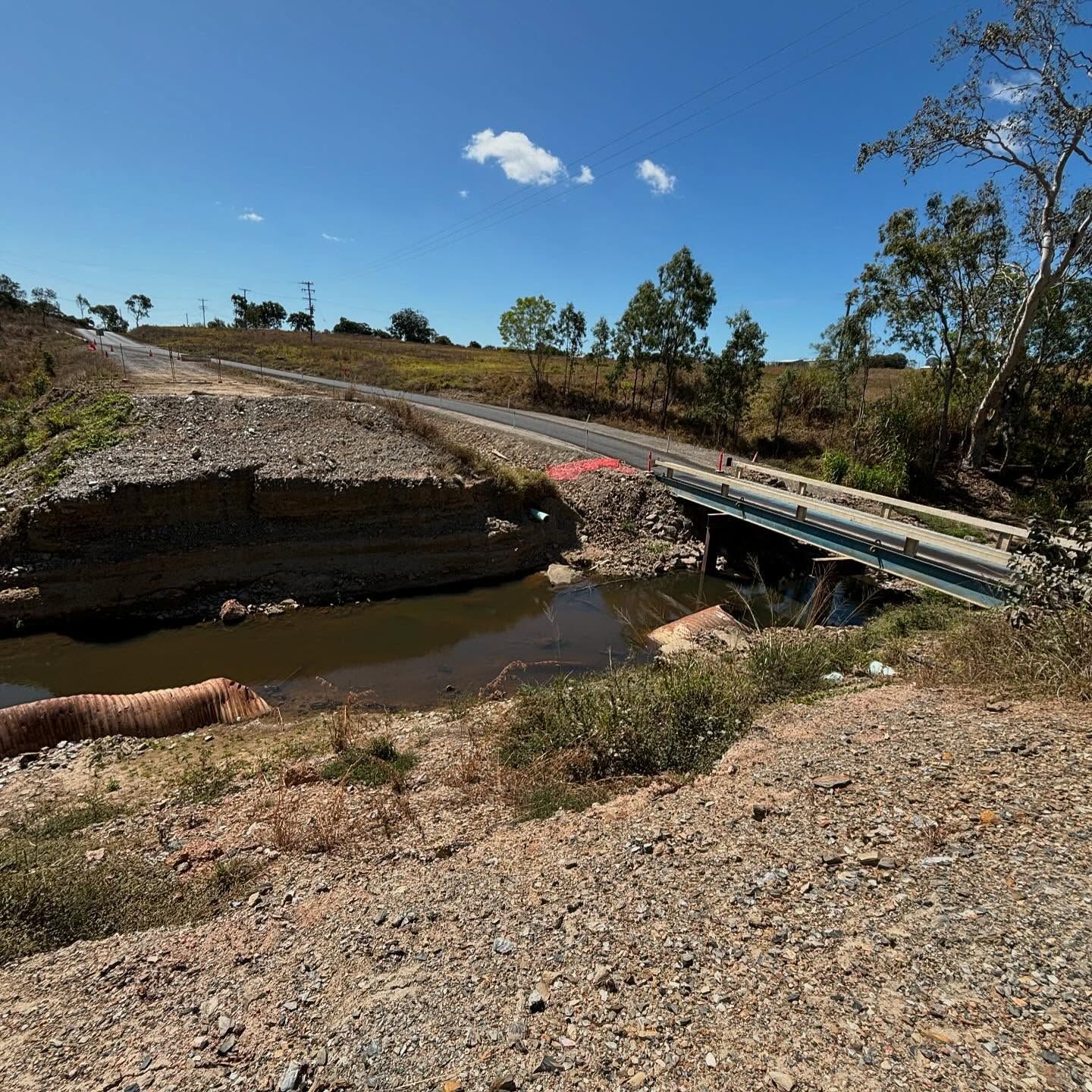 Gravel Road With a Bridge Over a Creek — Terranovus Earthworks & Plant Hire in Tablelands, QLD