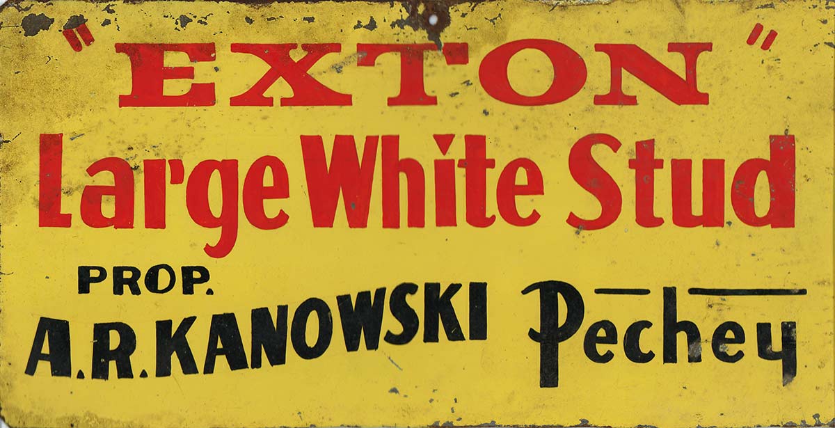 Exton Angus original sign