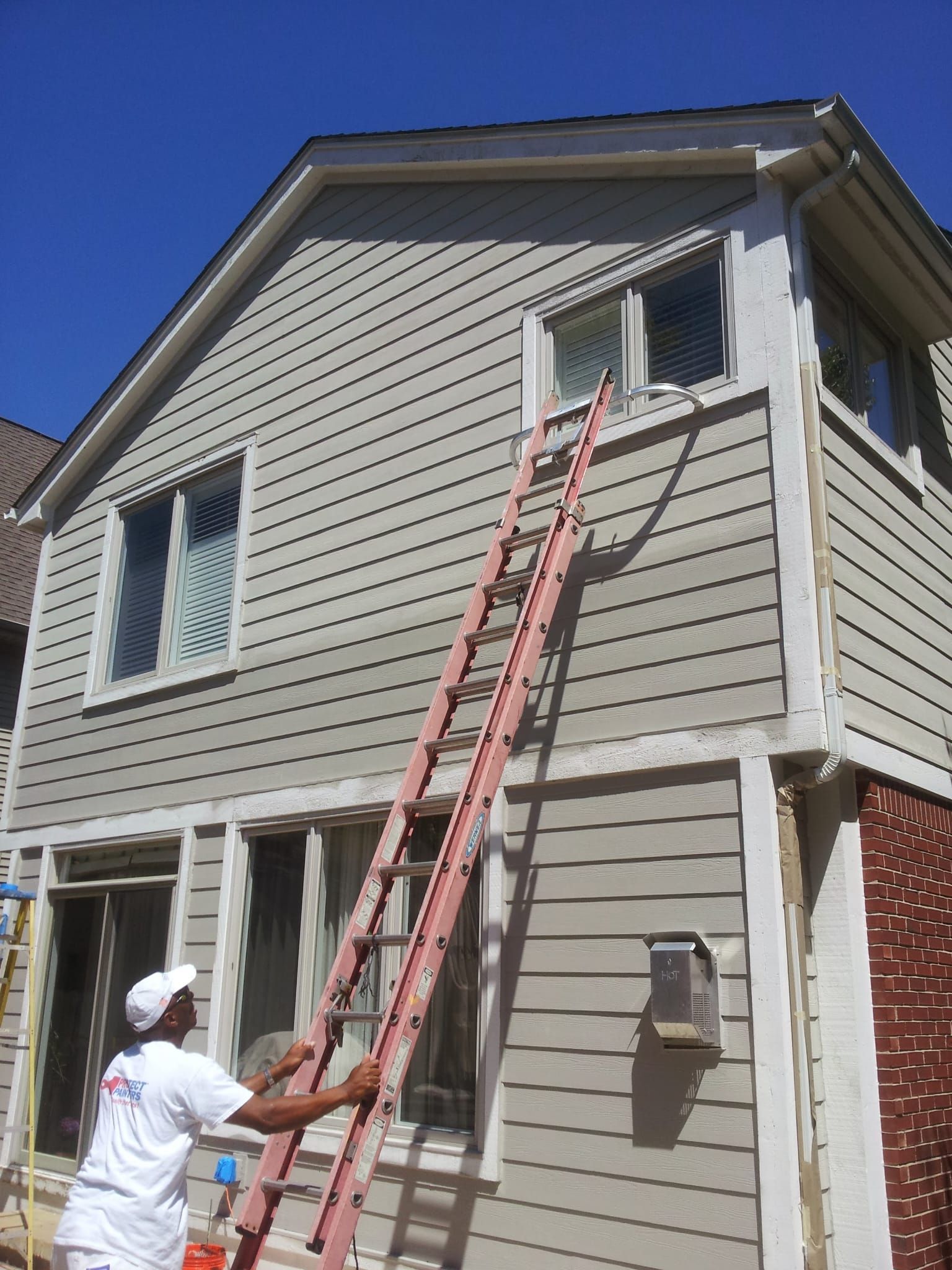 Exterior painting transformation project