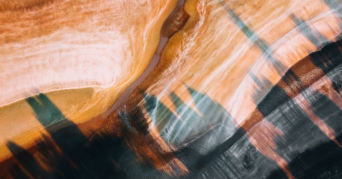 An aerial view of a river flowing through a canyon.