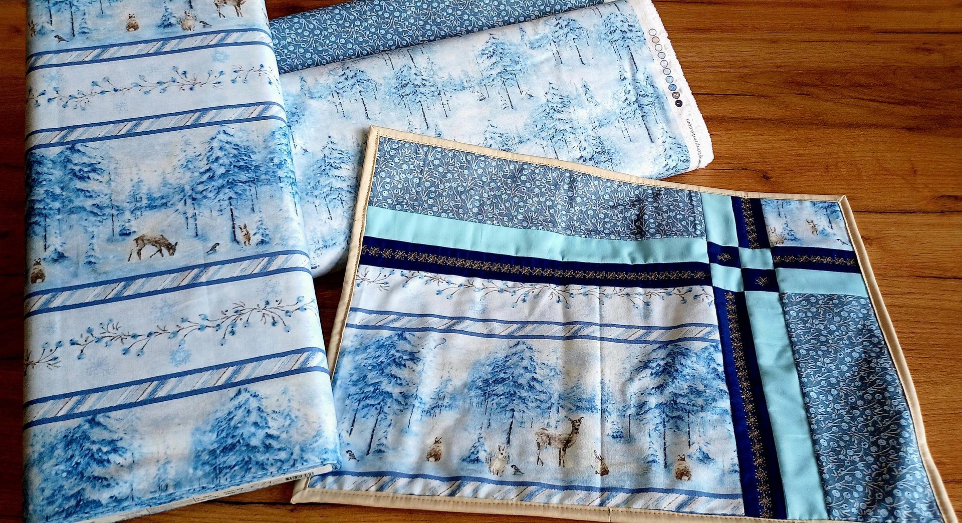 Tischsets hellblau