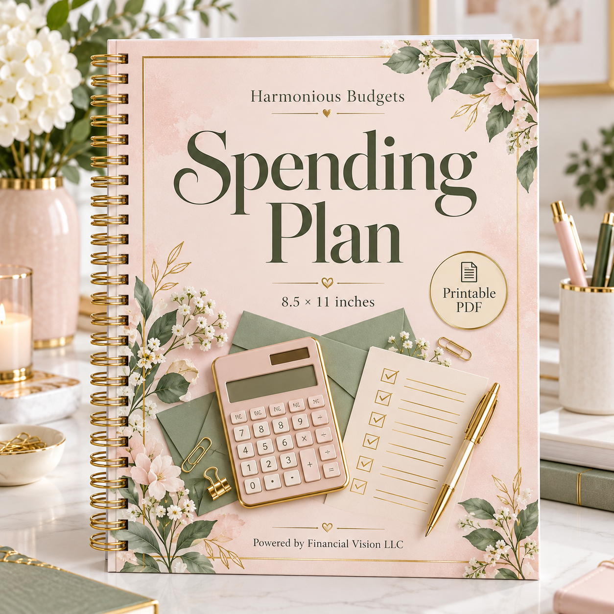 Harmonious Budgets Spending Plan Printable