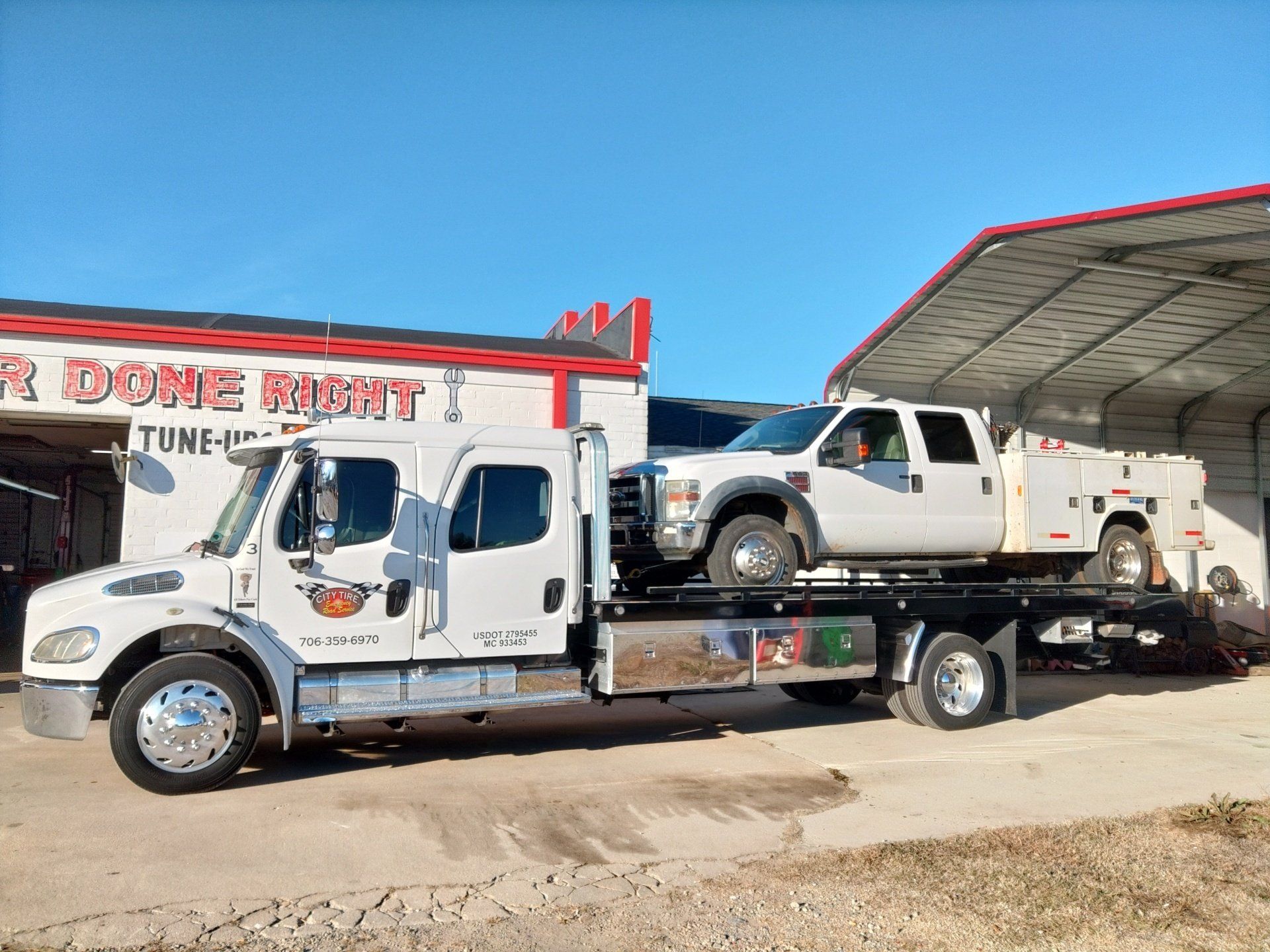 Moving the Bed of Truck — Lincolnton, GA — City Tire Inc.