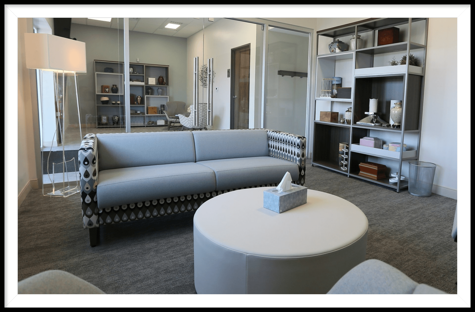 daisy hill crematory viewing room to lobby cremation urn