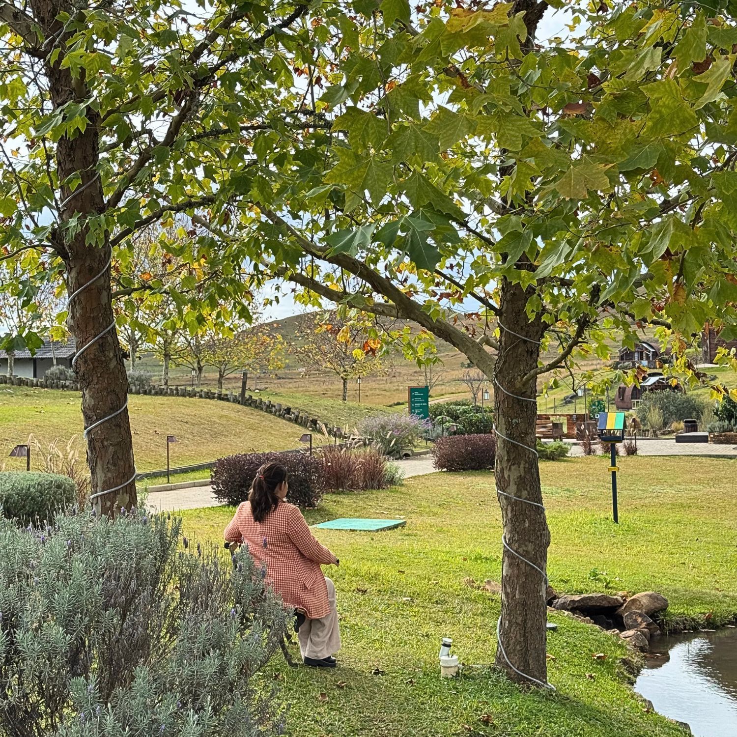 Ambientes externos no Divisa Resort hospedagem em São Francisco de Paula