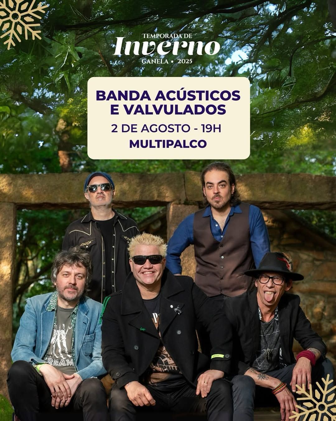 Banda Acústicos e Valvulados na Temporada de Inverno em Canela - Imagem Divulgação